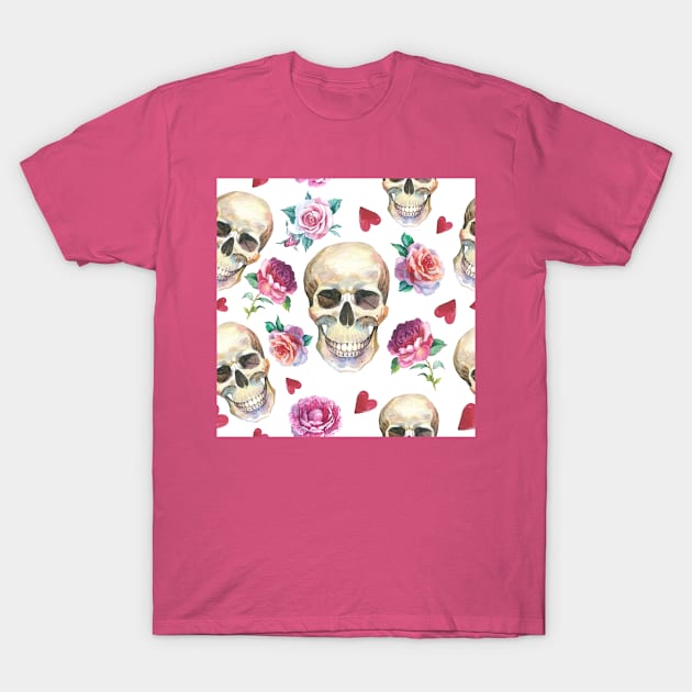 Happy Skull T-Shirt by SarahBean